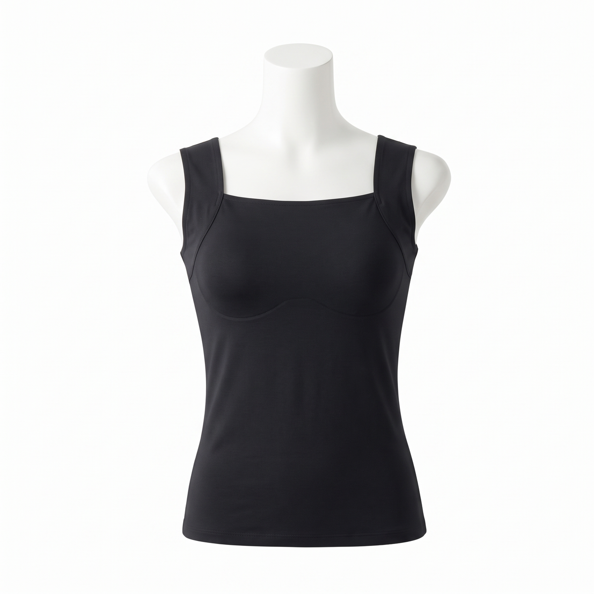 Talina built-in bra tank in black
